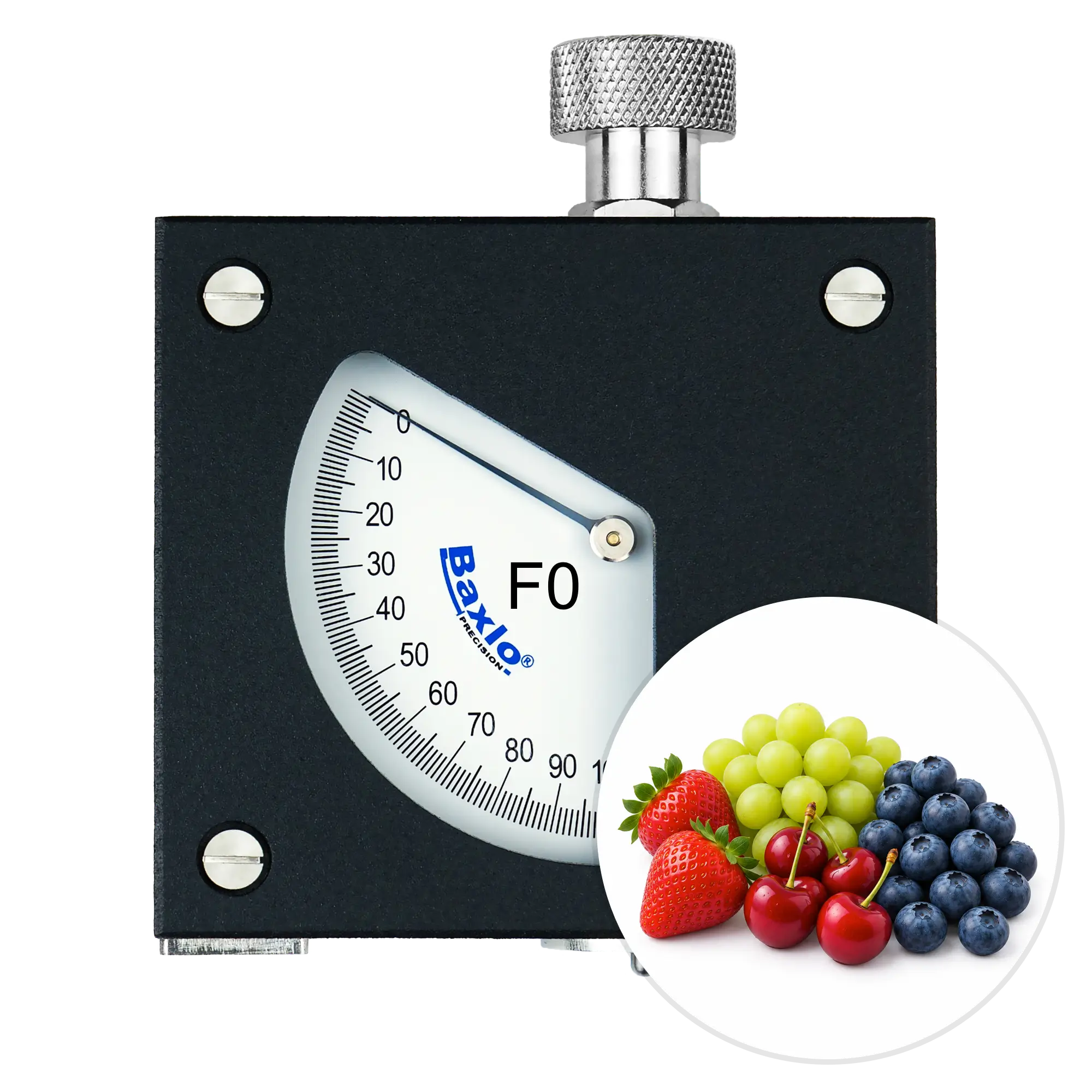 Baxlo Fruit Firmness Tester - F0 (Blueberries, Cherries, Grapes, Strawberries)