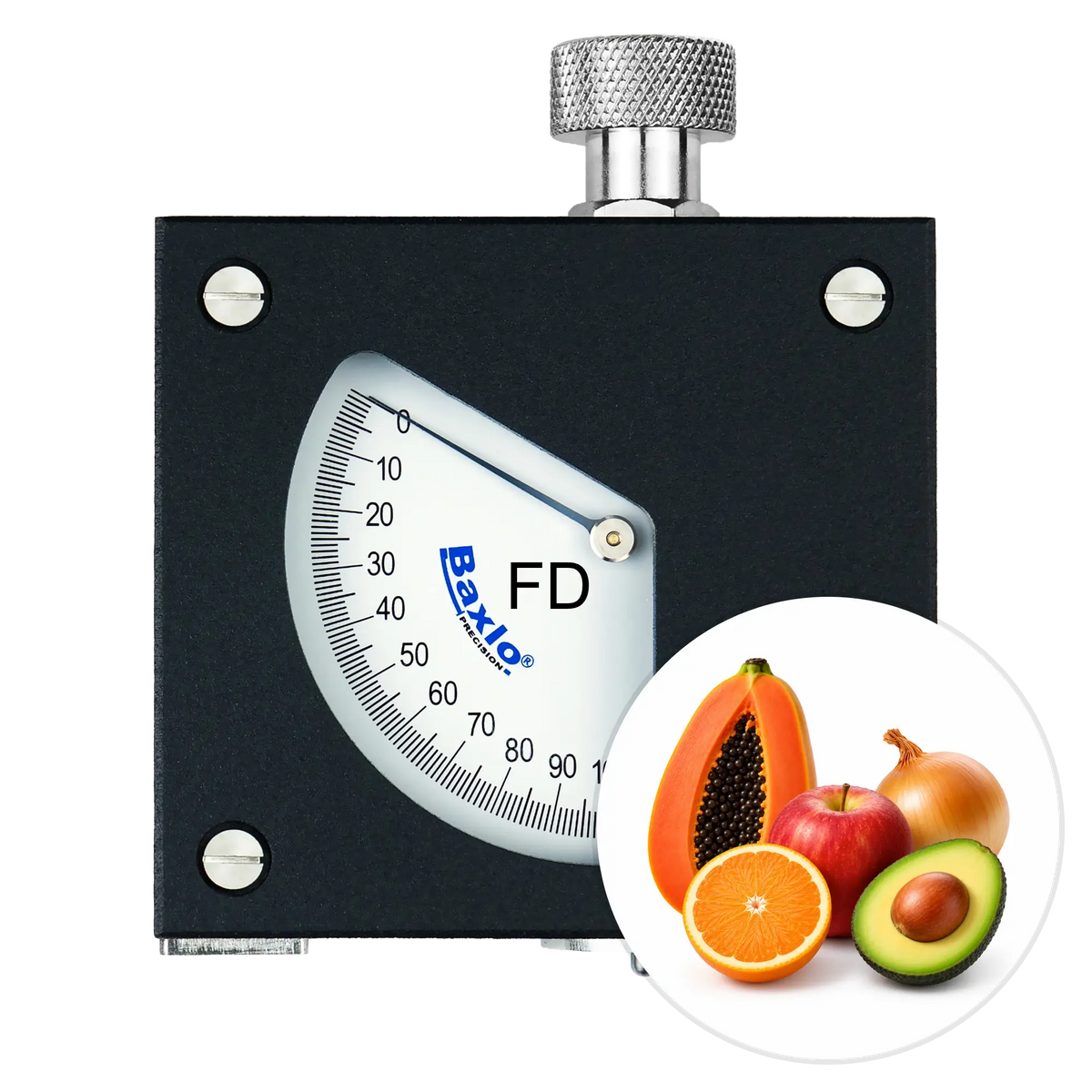 Baxlo Fruit Firmness Tester - FD (Citrus Fruits, Apples, Avocados, Papayas, Onions)